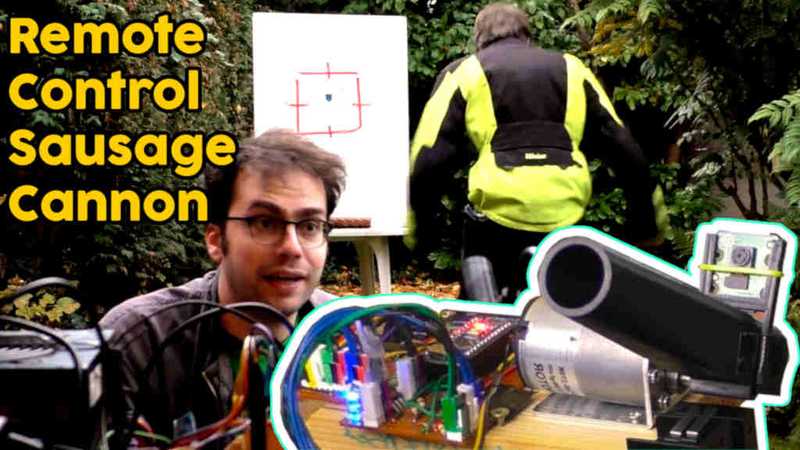 Sausage Cannon Target Practice