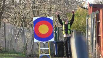 Shooting our Sausage Cannon 30 Metres