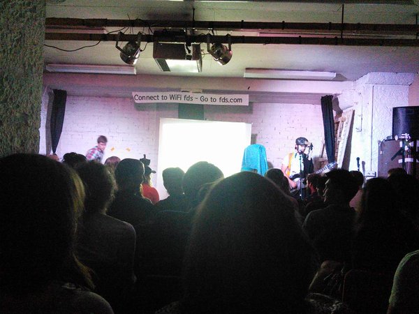 wide shot of the show from within the audience